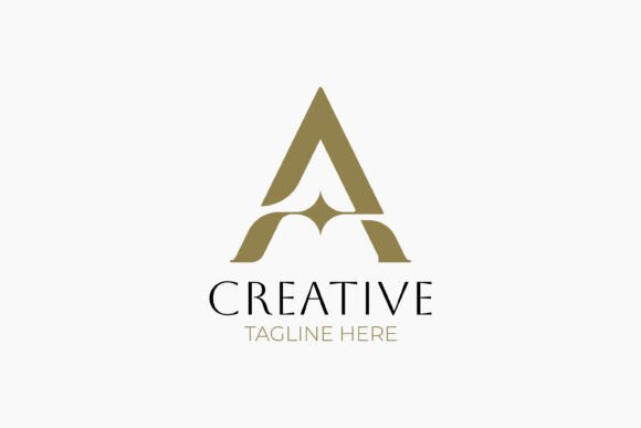 Download Creative Letter a Logo with Star Diamond - Creative Collection