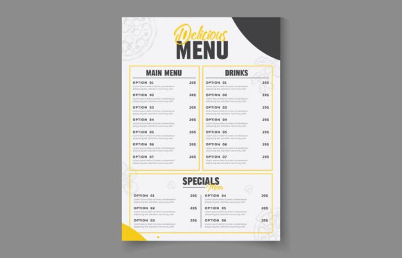 Download Creative Restaurant Food Menu Template - Creative Collection
