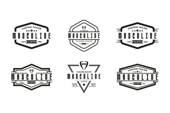 Download Vintage Clothing Apparel Gentleman Logos - Thin Collection